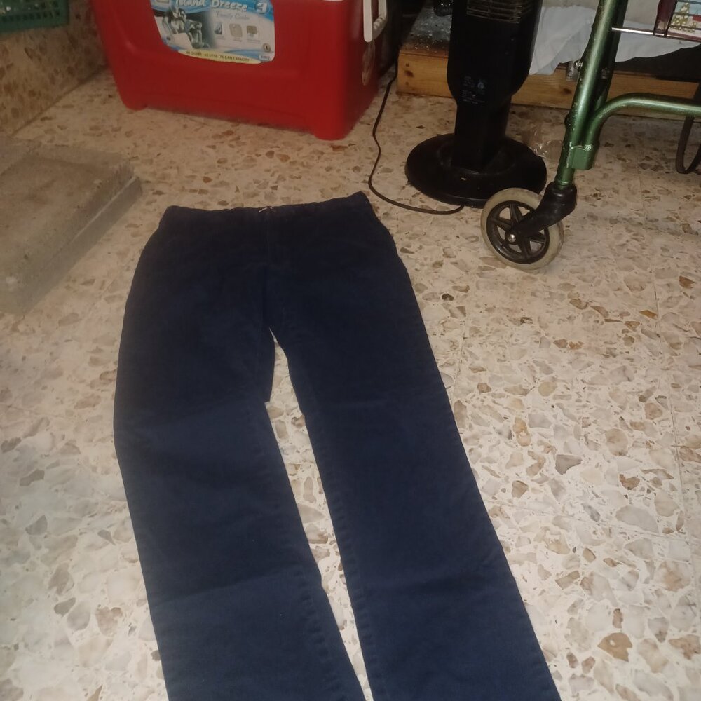 Lands' End Men's Pants SZ 32 Slim Fit Navy Blue